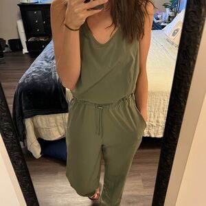 Mondetta Sage Green Sleeveless Jumpsuit